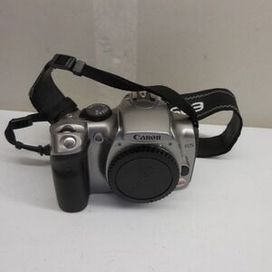 Canon EOS Digital Rebel DS6041 6.3MP DSLR Camera Body Silver with Strap